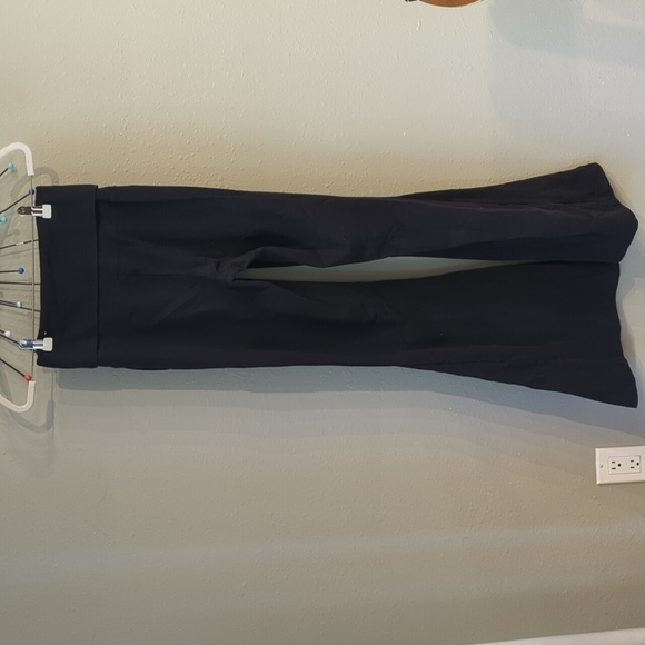 Aerie OG Foldover Super Flare High Rise Black Pants Small - Picture 4 of 10